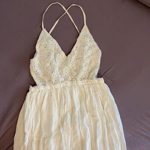 Forever 21 Long White Dress